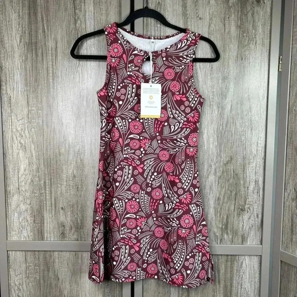 Nuu Muu Dress XS Ruu Muu with Pockets Mini Floral A Line NEW - Picture 1 of 11